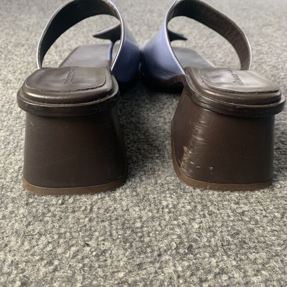 Paloma Wool Thong Sandals Moon Moon Leather Brown Blue Size 41 EU / 10.5 US - Picture 6 of 13